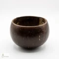 Premium polished coconut shell bowl handmade eco-friendly product display