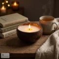 Coconut shell soy wax candle 300ml eco-friendly handmade natural home decor candle